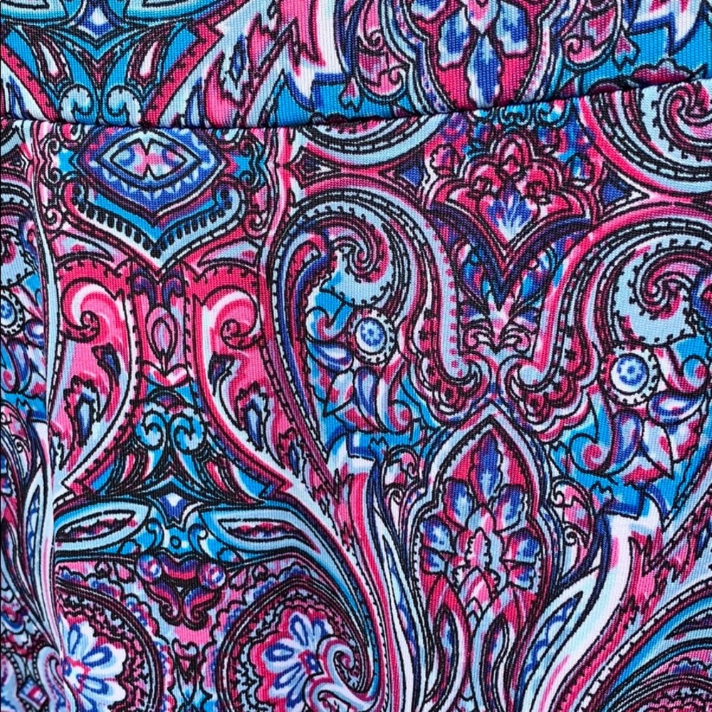 LuLaRoe maxi skirt XS blue pink black and white